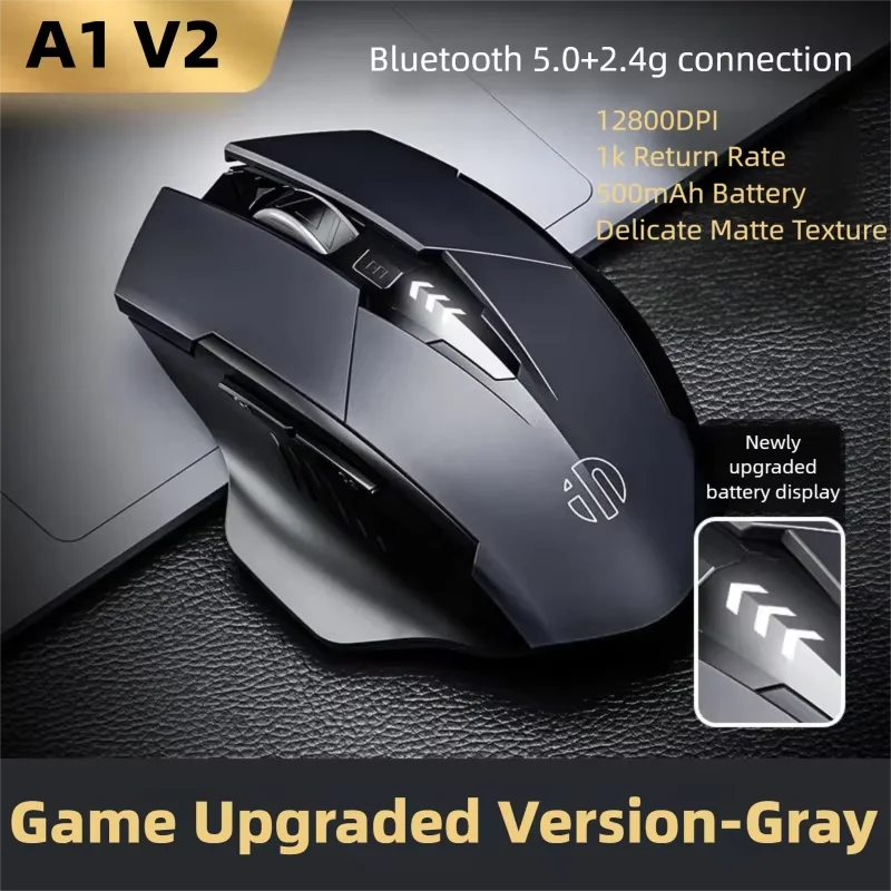Wireless Computer Mouse – Rechargeable Ergonomic Silent Design