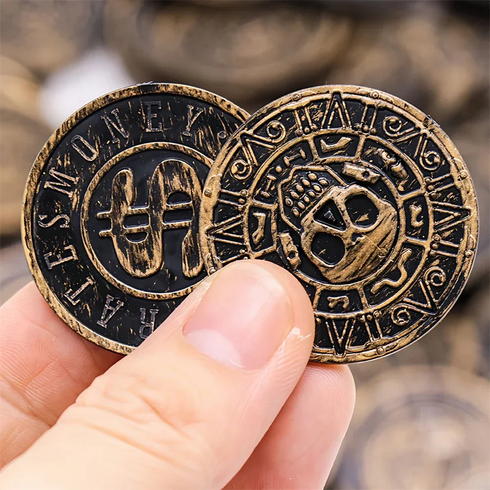 Pirate Treasure Coins, Plastic Fake Gold Coins for Party Favors