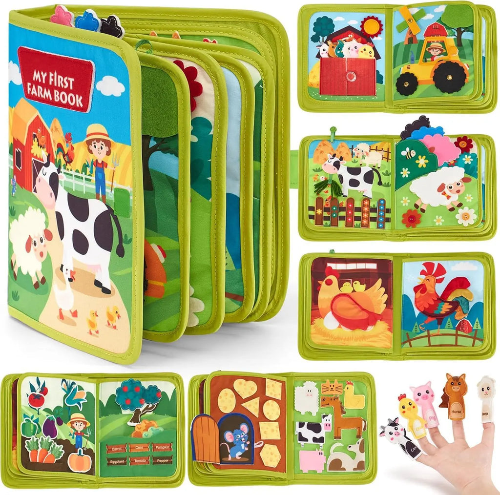 Felt Busy Board – Interactive Alphabet Learning & Fine Motor Toy