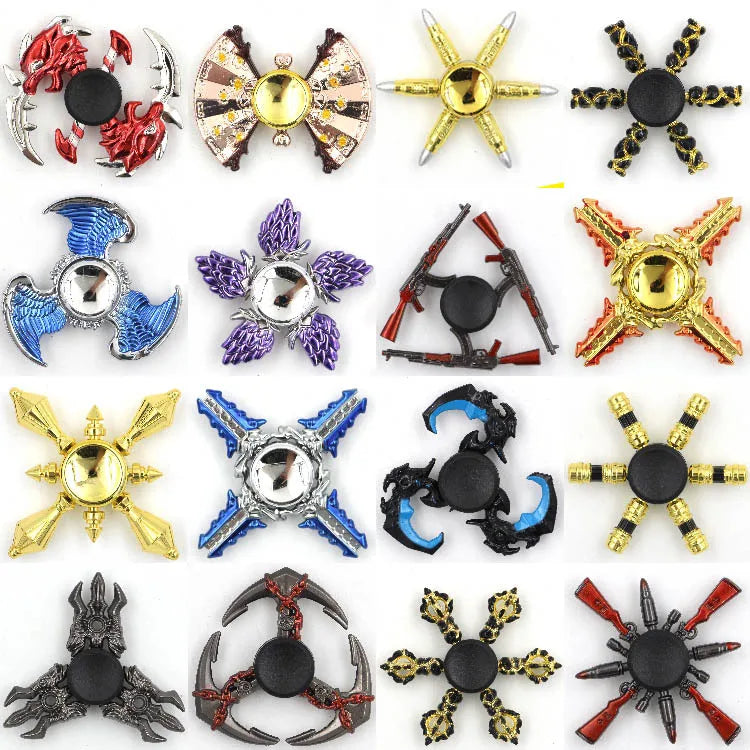Colorful Metal Fidget Spinner – Zinc Alloy Hand Spinner for Adults
