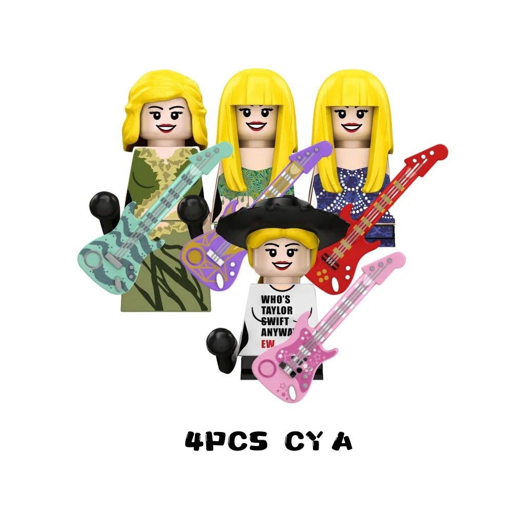 Female Singer Building Blocks – Mini Music Figure DIY Set