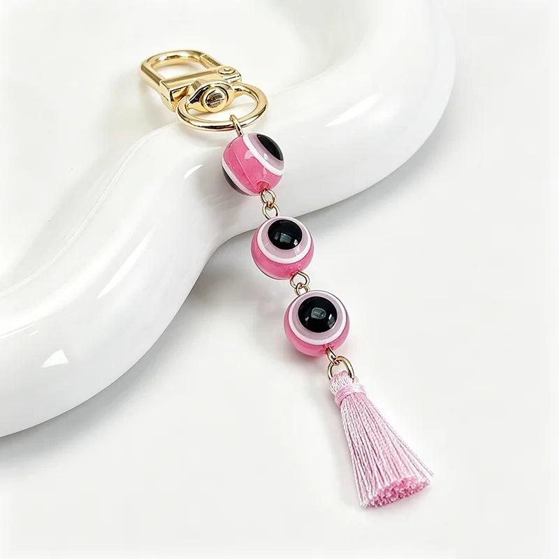 Evil Eye Keychain, Blue Eye Bag Charm Decorative Key Ring