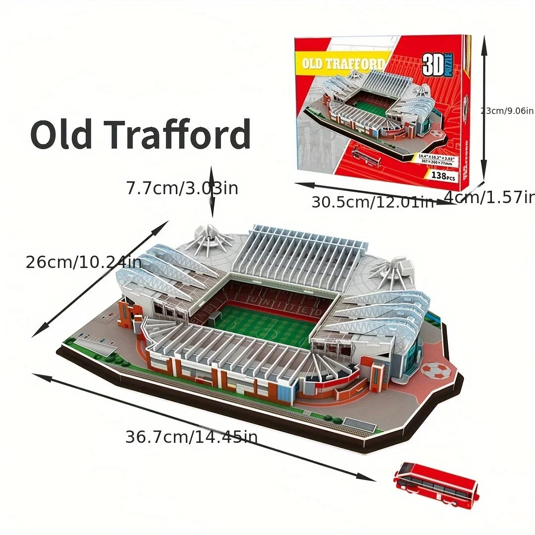 3D Stadium Puzzle – Paper Football Model for Fans