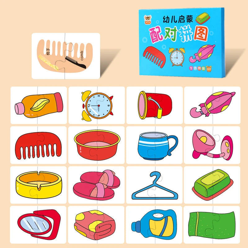 Montessori Toddler Puzzle – Wooden Animal Jigsaw Game