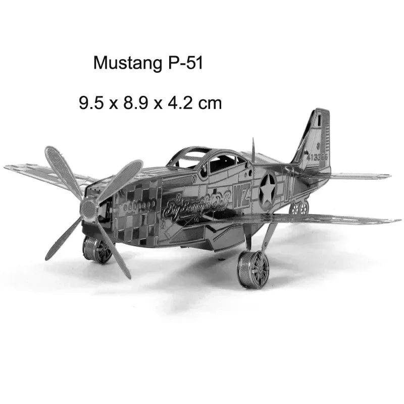3D Metal Puzzle – DIY Aircraft & Helicopter Model Kit