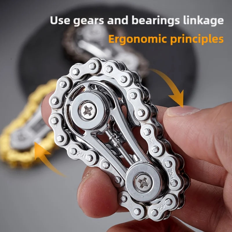 Metal Fidget Spinner Fingertip Gyro Sprocket EDC Toy