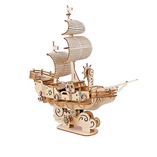 3D Wooden Animal Puzzle – DIY Assembly Model Kit