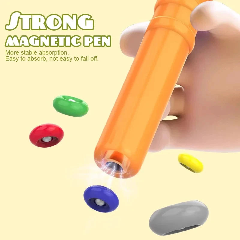 Magnetic Sorting Game – Color Number Maze Board for Kids