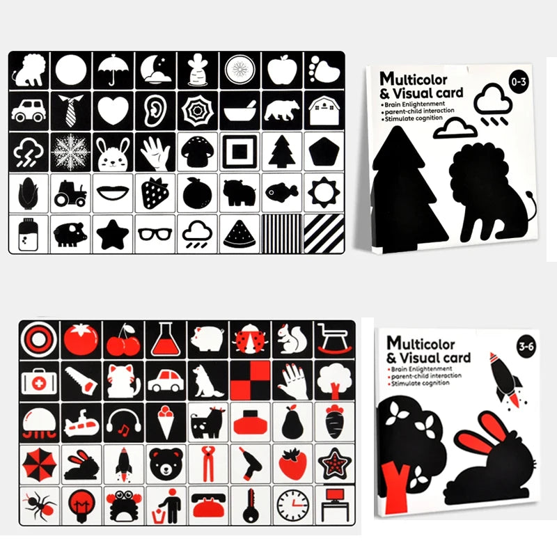 Baby High Contrast Flash Cards Visual Learning Cards