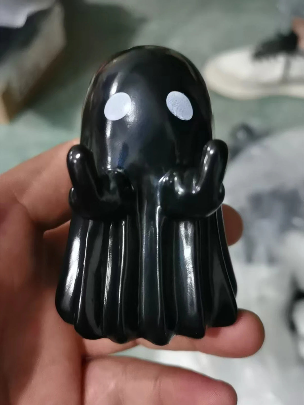 Ghost Halloween Figurine – Cute Ghost Statue Shelf Decor