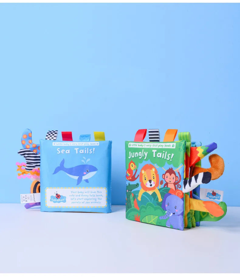 Baby Sensory Cloth Book Montessori Animal Activity Toy