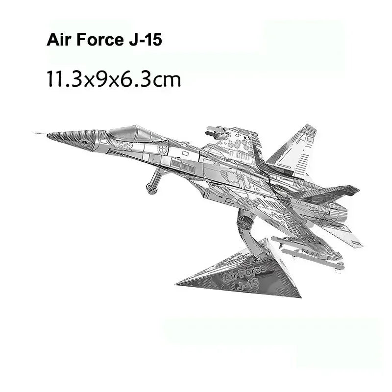 3D Metal Puzzle – DIY Aircraft & Helicopter Model Kit