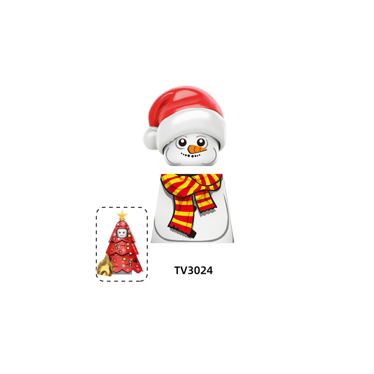 Christmas Building Blocks Santa Mini Figures DIY Building Set