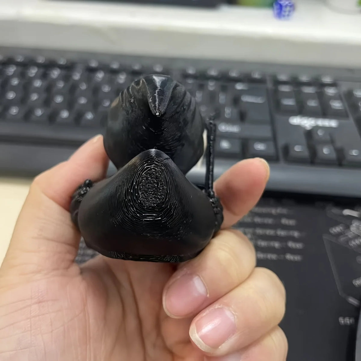 Grim Reaper Duck Statue, 3D Printed Halloween Figurine