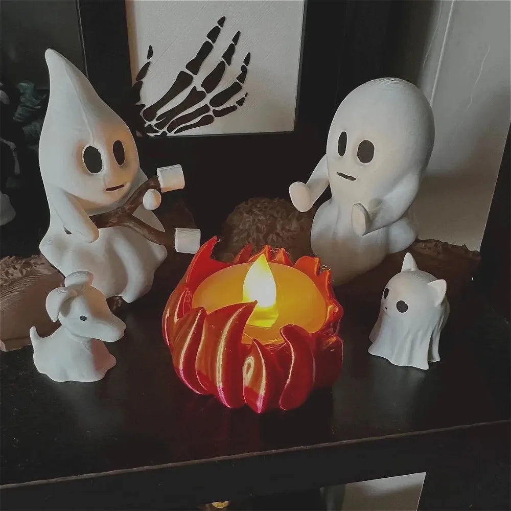 Halloween Ghost Decoration, Spooky Outdoor Haunted House Prop Set