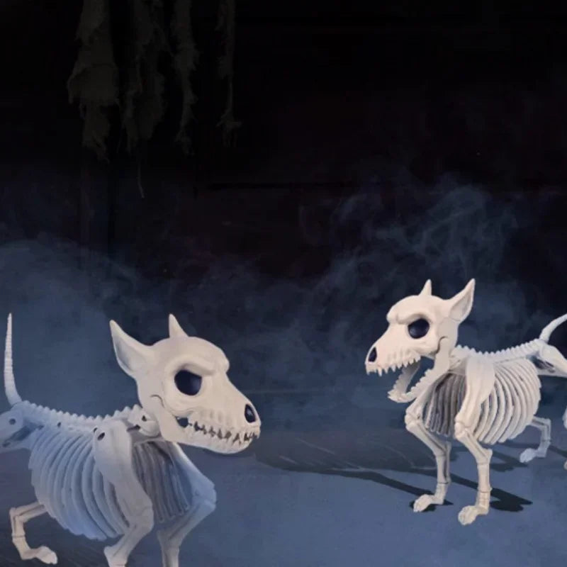 Halloween Wolf Skeleton Decoration for Indoor Outdoor Garden Decor