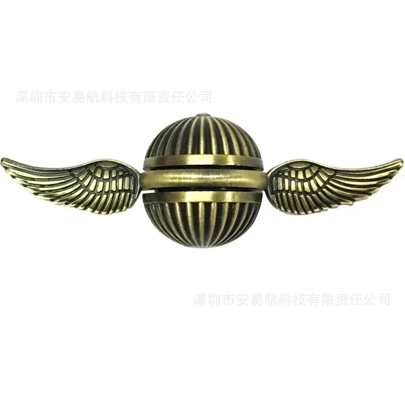 Metal Golden Snitch Fidget Spinner – Fingertip Stress Relief Toy