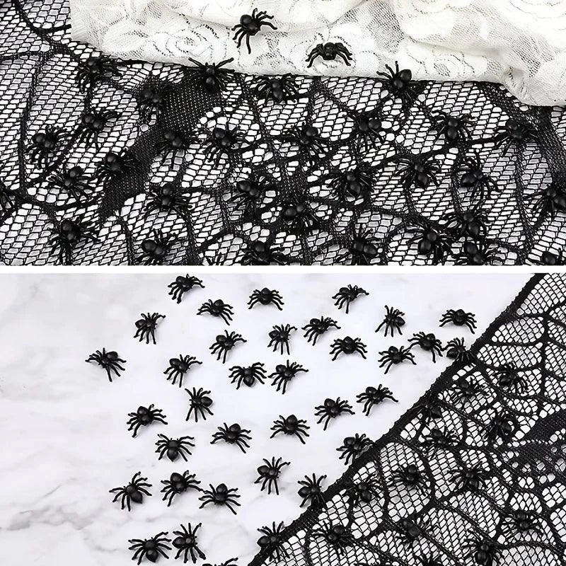 Halloween Spider Decorations – Realistic Mini Plastic Spiders for Parties