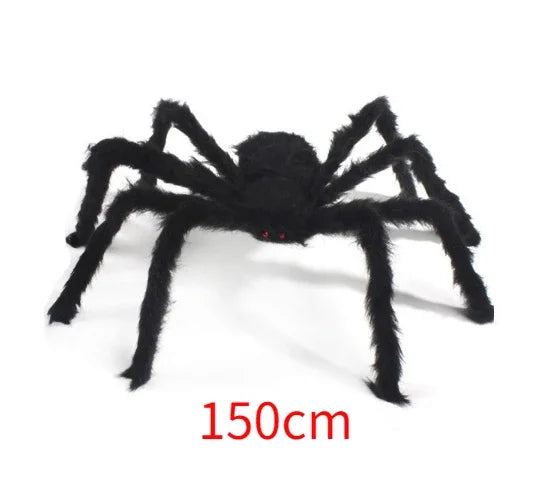 Giant Plush Spider – Large Halloween Decoration