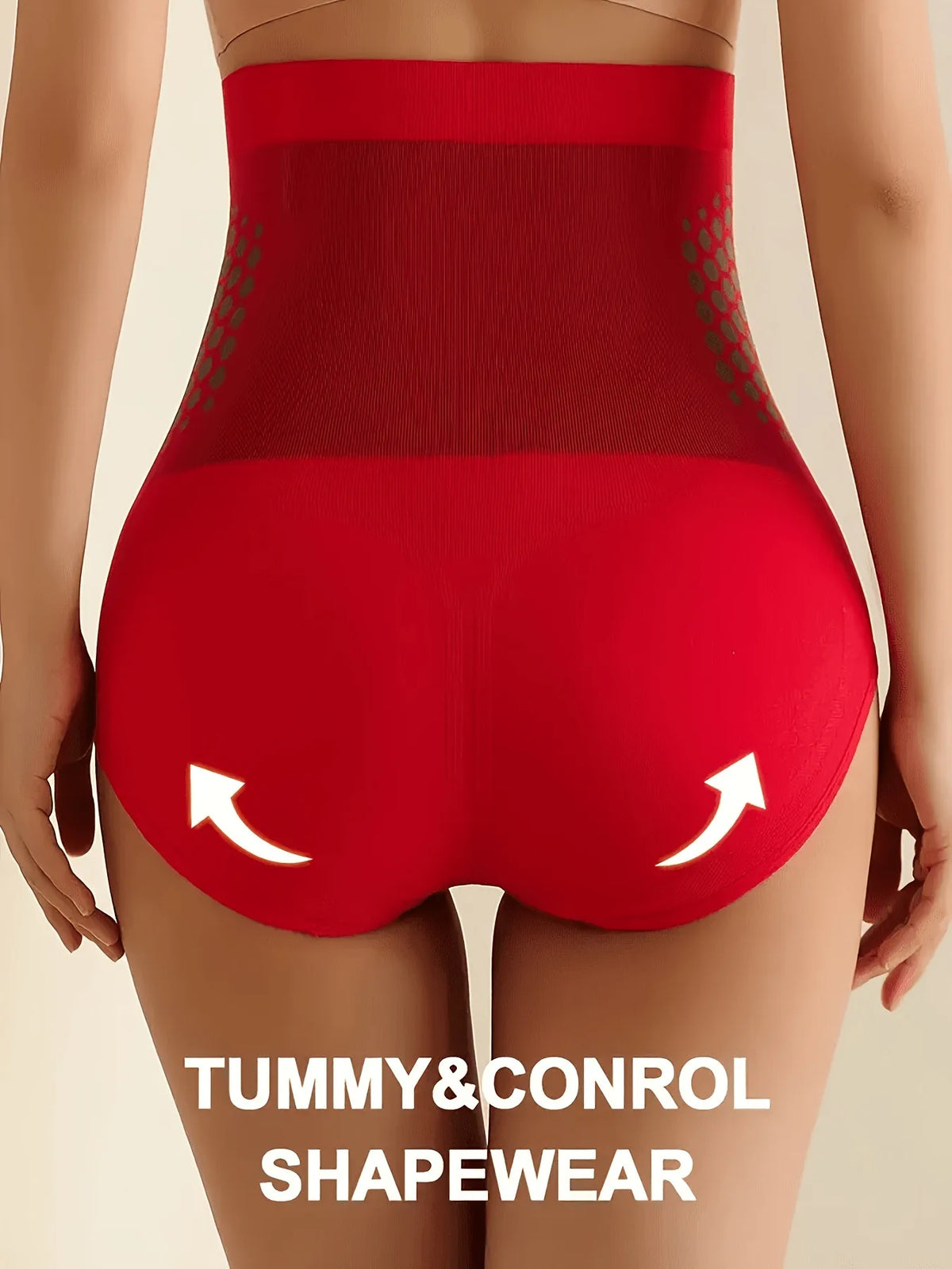 Women's High Waist Tummy Control Shapewear Panties, Firm Compression Body Shaper Briefs with Stretch Fit for Daily Wear