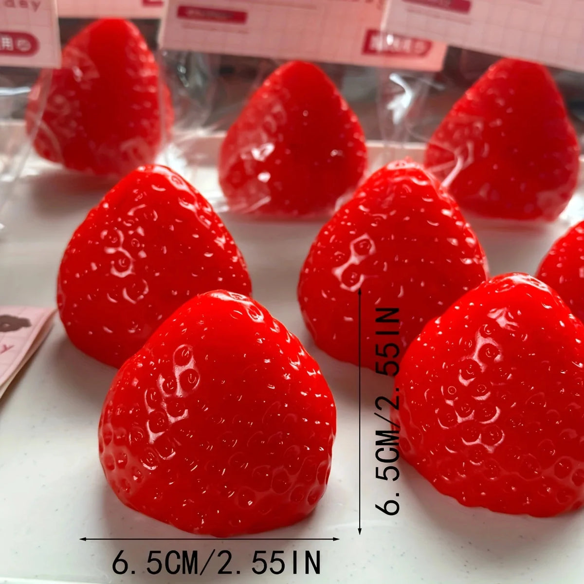 Strawberry Squishy Toy – Soft Fruit Squeeze Fidget