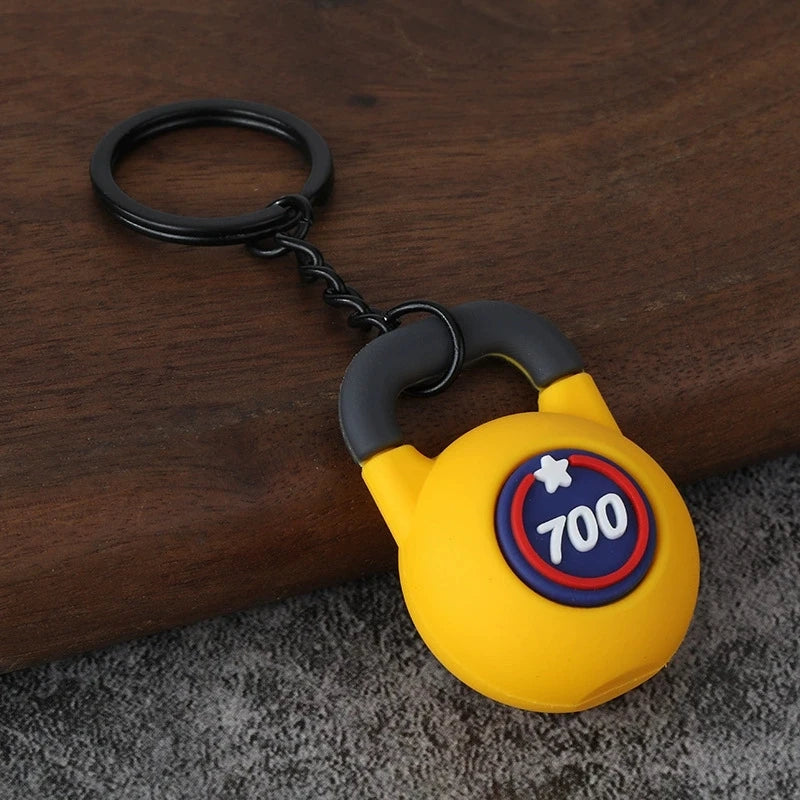 Dumbbell Keychain, Fitness Water Bottle Clip for Gym Bags