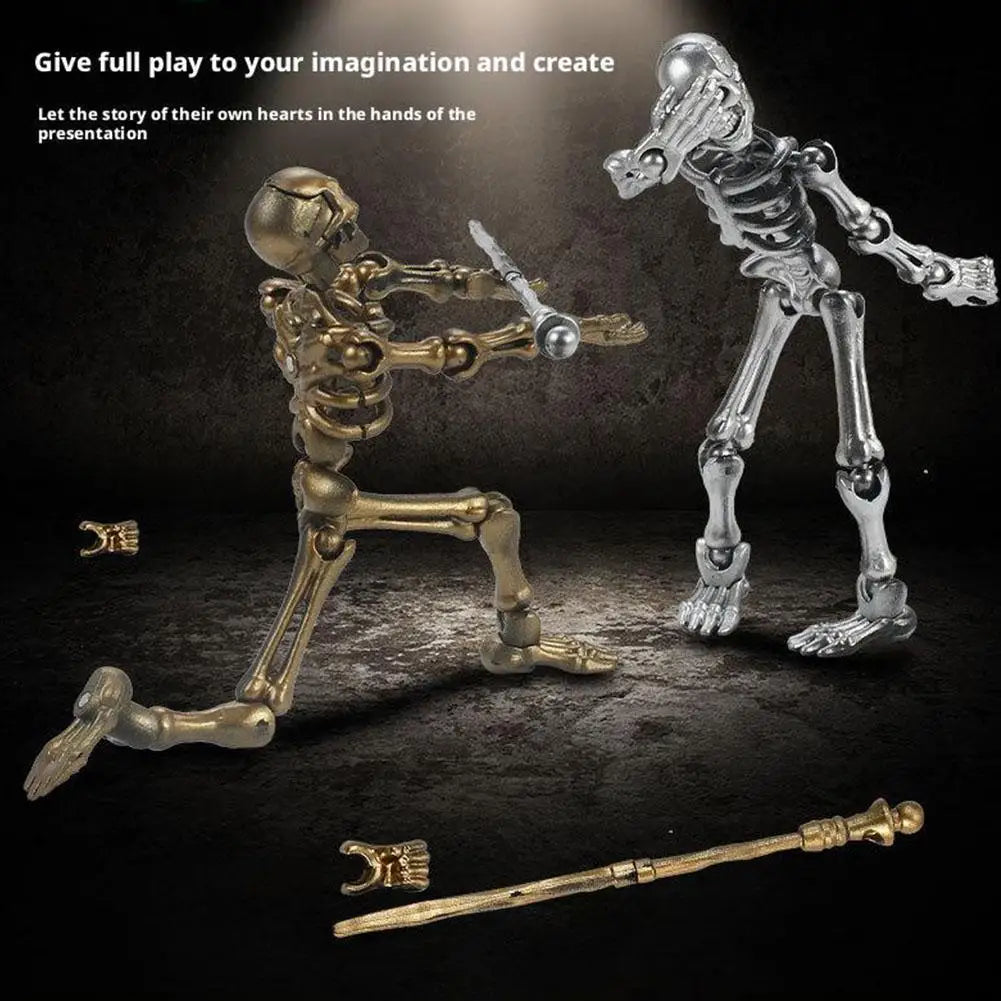 Magnetic Skeleton Toy – Posable Halloween Assembly Figure