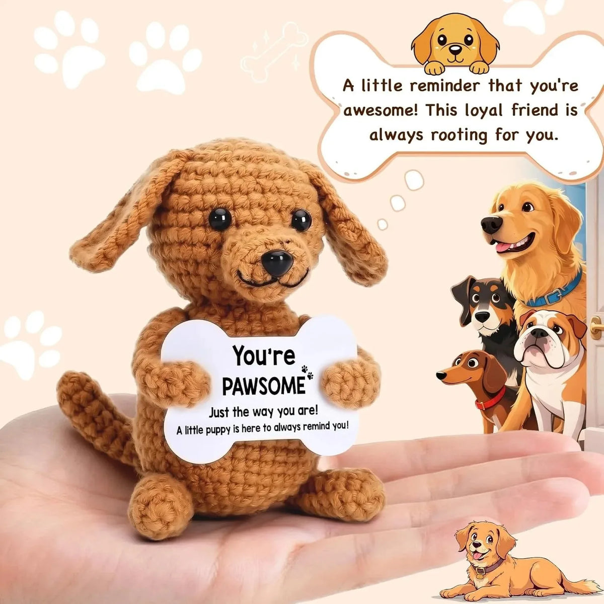 Crochet Pocket Hug – Handmade Knitted Plush Doll