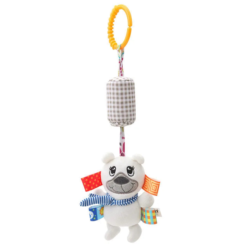 Baby Hanging Rattle Toy – Soft Plush Stroller & Crib Sensory Toy