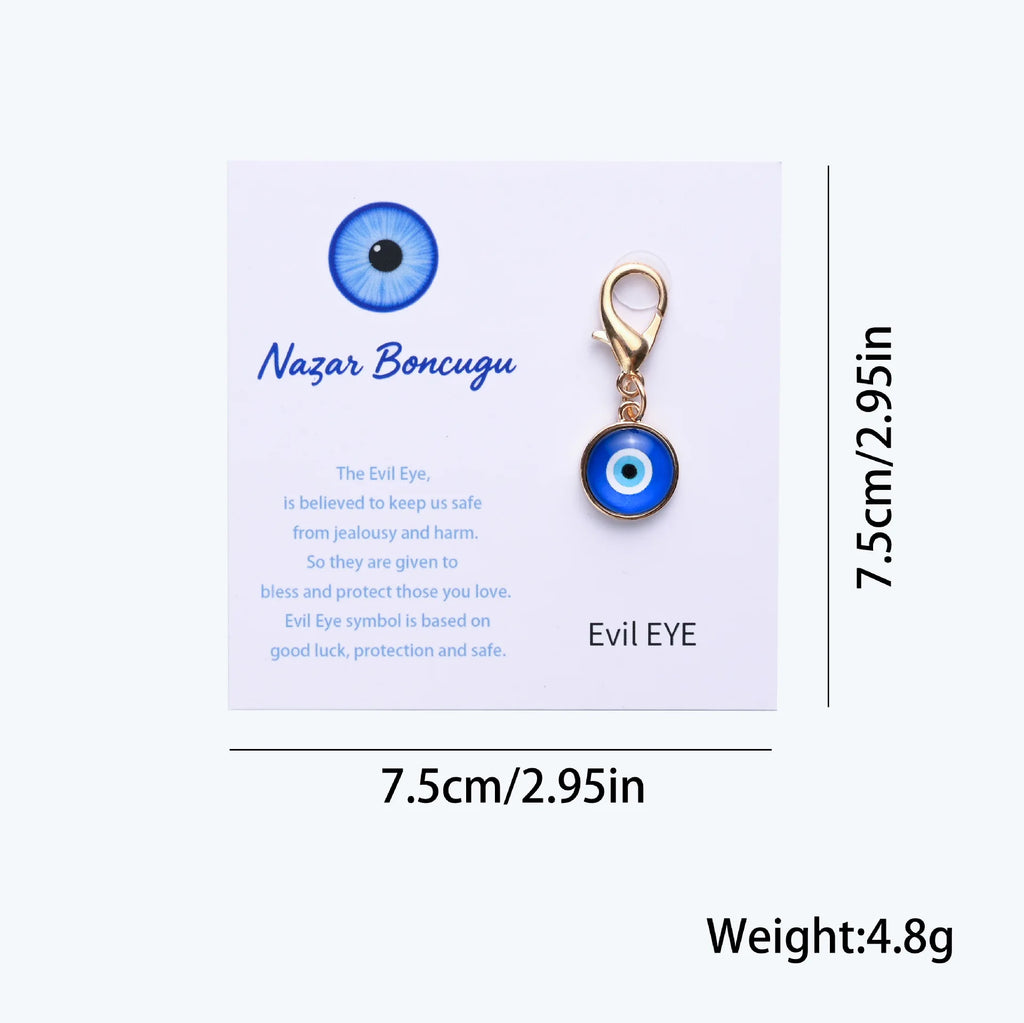 Evil Eye Keychain, Blue Eye Bag Charm Decorative Key Ring