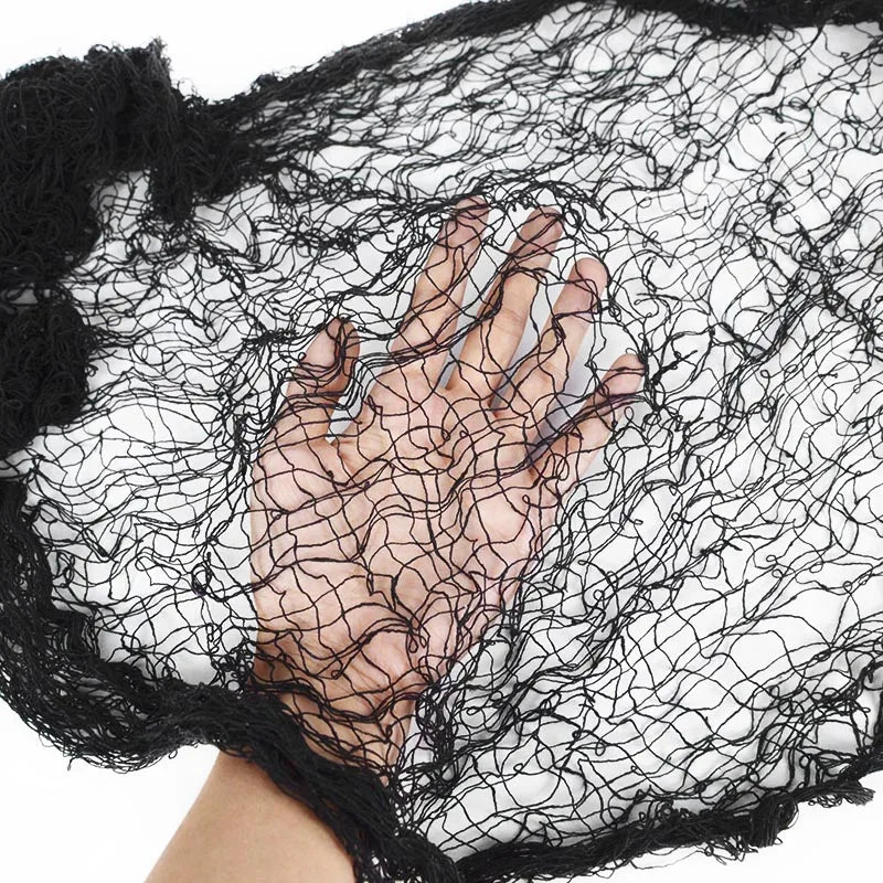Halloween Spider Web Decoration – Black Gauze Artificial Web