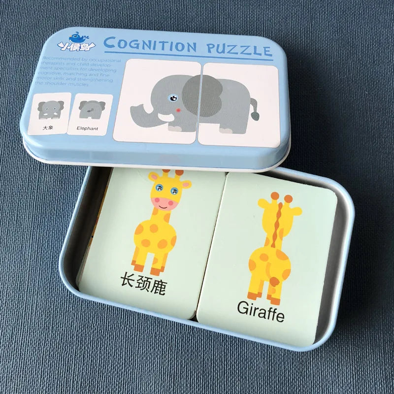 Montessori Toddler Puzzle – Wooden Animal Jigsaw Game