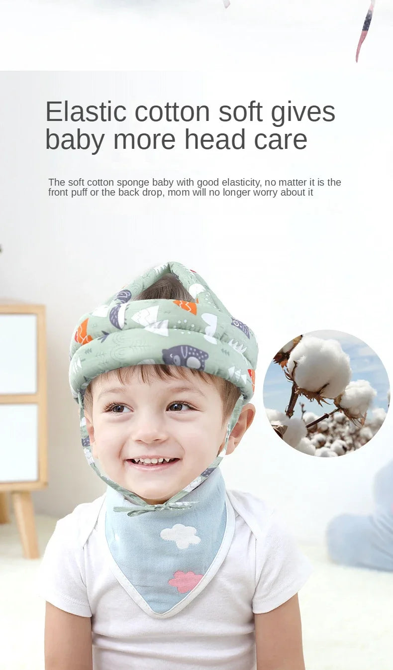 Baby Safety Helmet – Soft Padded Adjustable Protective Hat