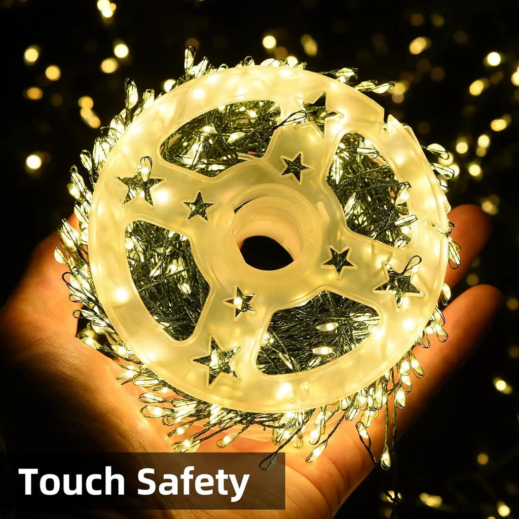 LED Firecracker String Lights 900 LEDs with Remote Control