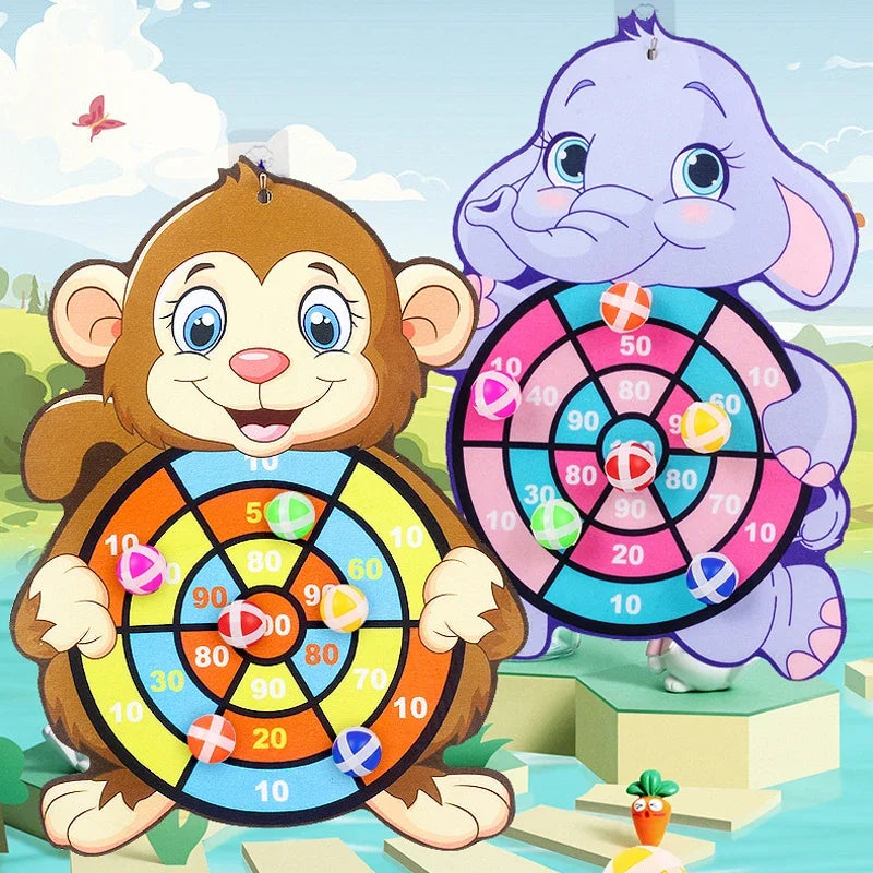 Sticky Ball Dart Board – Indoor Target Throwing Game for Kids