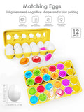 Egg Shape Matching Toy for Toddlers – 6-Piece Color & Shape Game