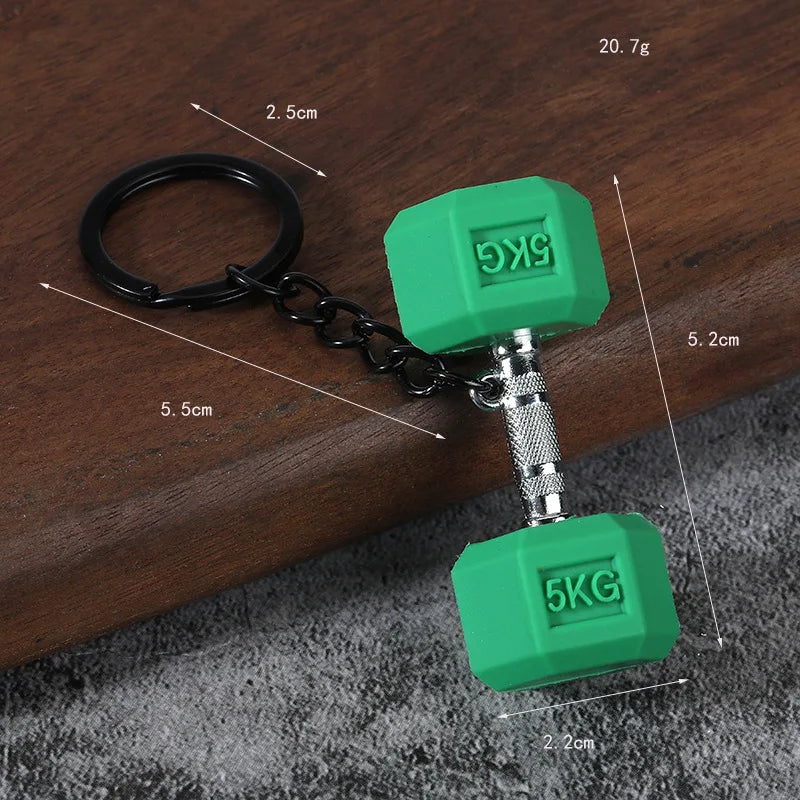 Dumbbell Keychain, Fitness Water Bottle Clip for Gym Bags