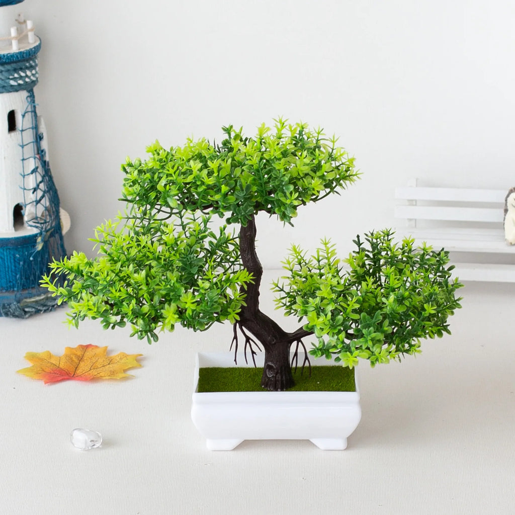 Artificial Bonsai Tree – Mini Indoor Plant Home Decor
