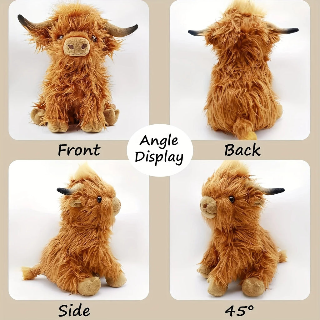 Highland Cow Plush Toy – 25cm Soft Stuffed Animal