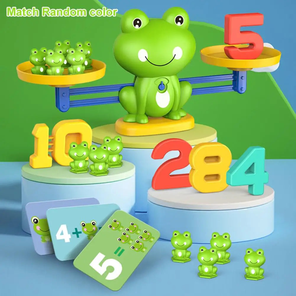 Math Balance Game – Frog Number Scale for Addition & Subtraction