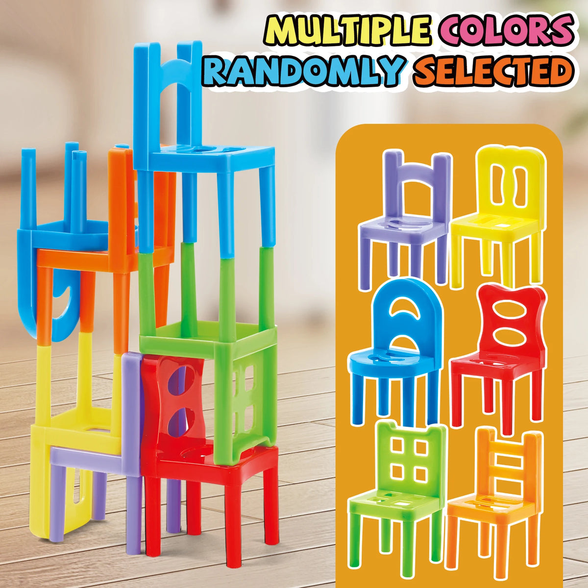 Stacking Chair Toy – Interactive Balance Building Game for Kids