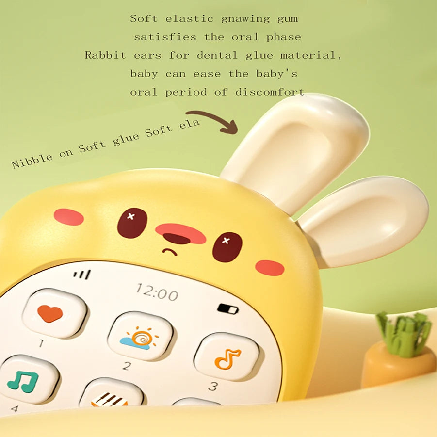 Baby Musical Toy, Chewable Sensory Phone for Infants & Toddlers