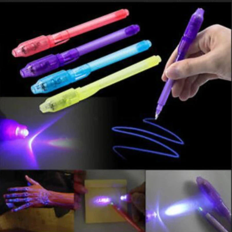 Invisible Ink Pen with UV Light, Secret Message Marker