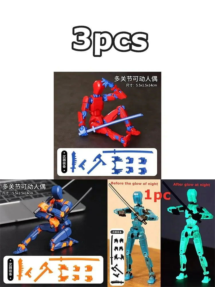 Movable Robot Action Figure – Multi-Jointed 14CM Model