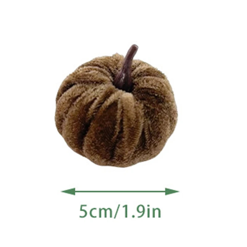 Halloween Pumpkin Decorations, 5PCS Artificial Pumpkin Ornaments