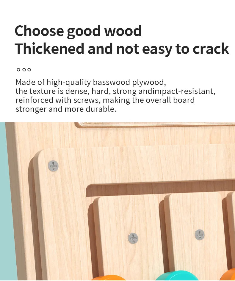 Wooden Color Sorting Game Montessori Shape Matching Toy for Kids