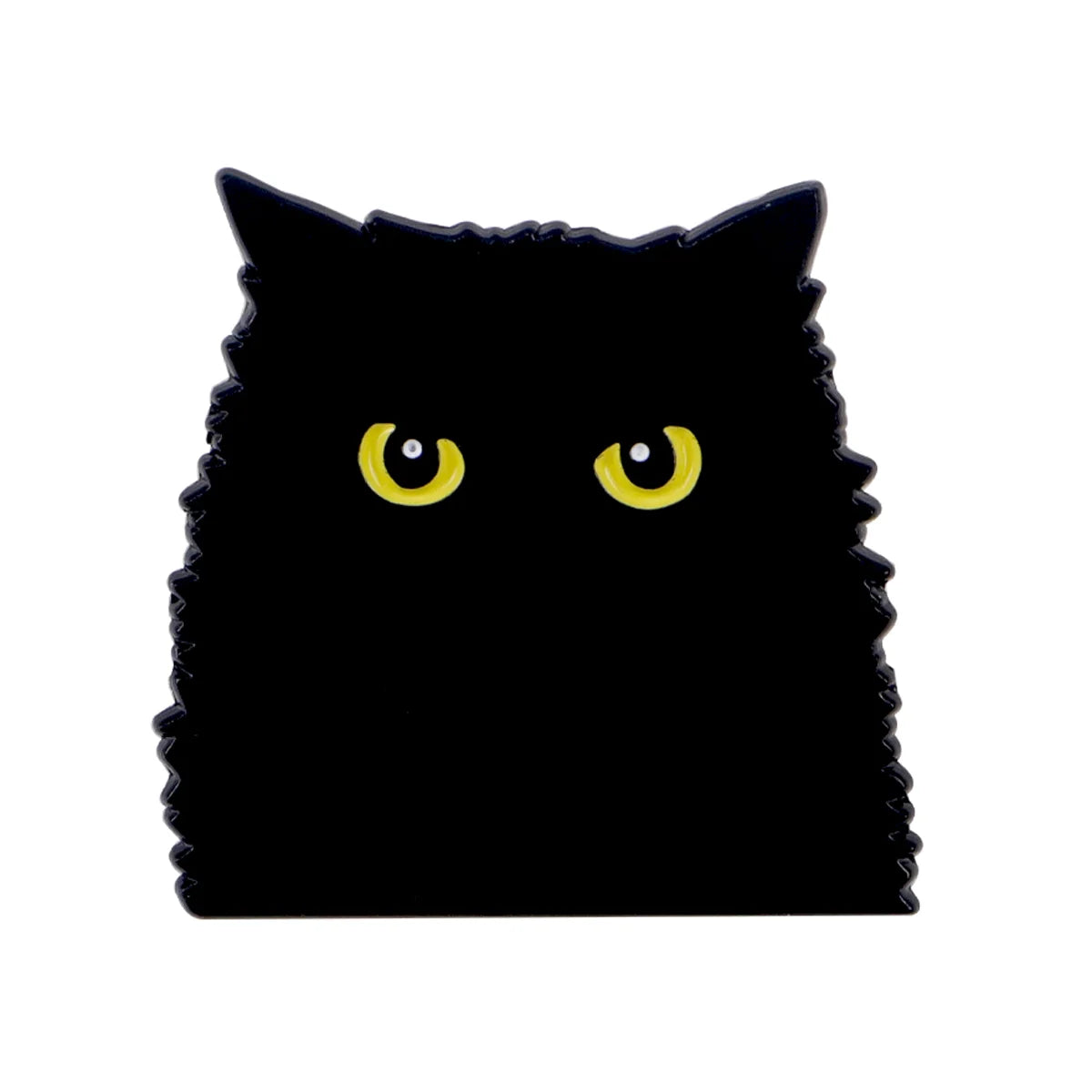 Black Cat Enamel Pin – Cute Animal Lapel Brooch