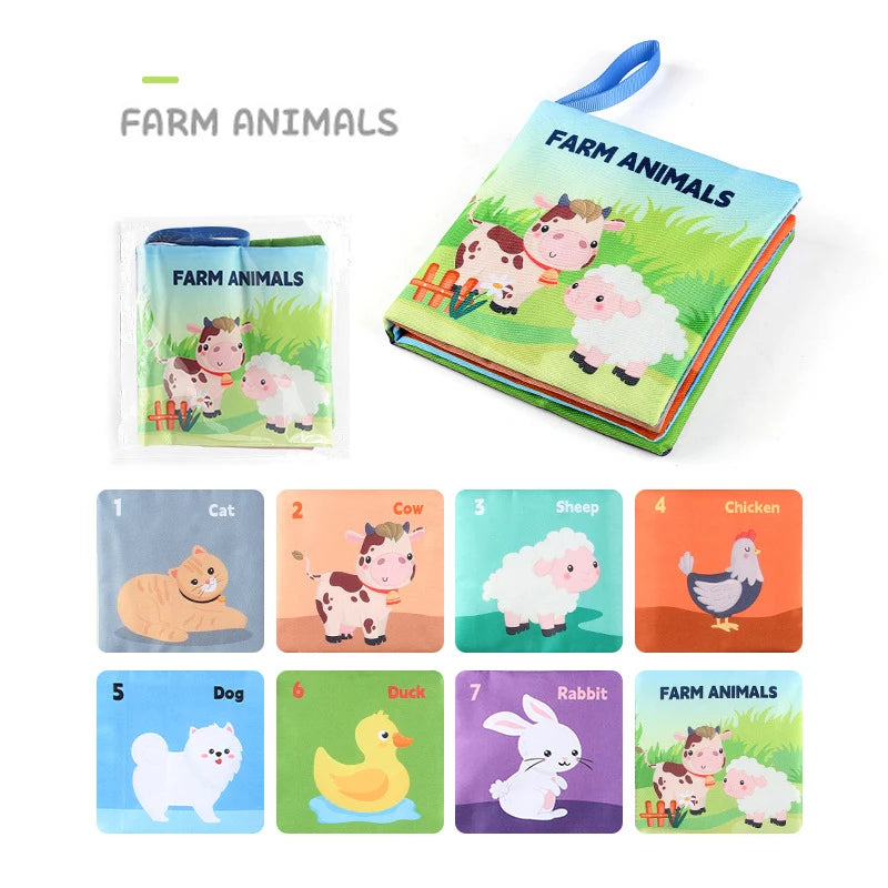 Baby Sensory Book – Soft Montessori Cloth Learning Toy