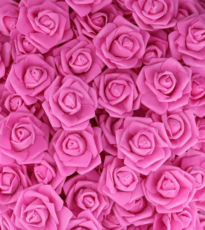 Artificial Rose Flowers – Foam Fake Roses for Home & Wedding Decor