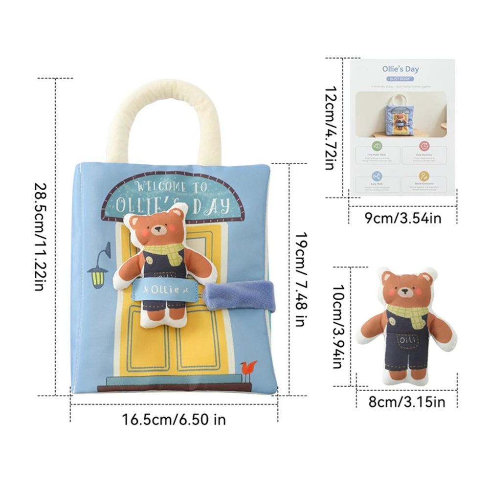 Baby Tissue Box Toy – Montessori Sensory Activity Cube